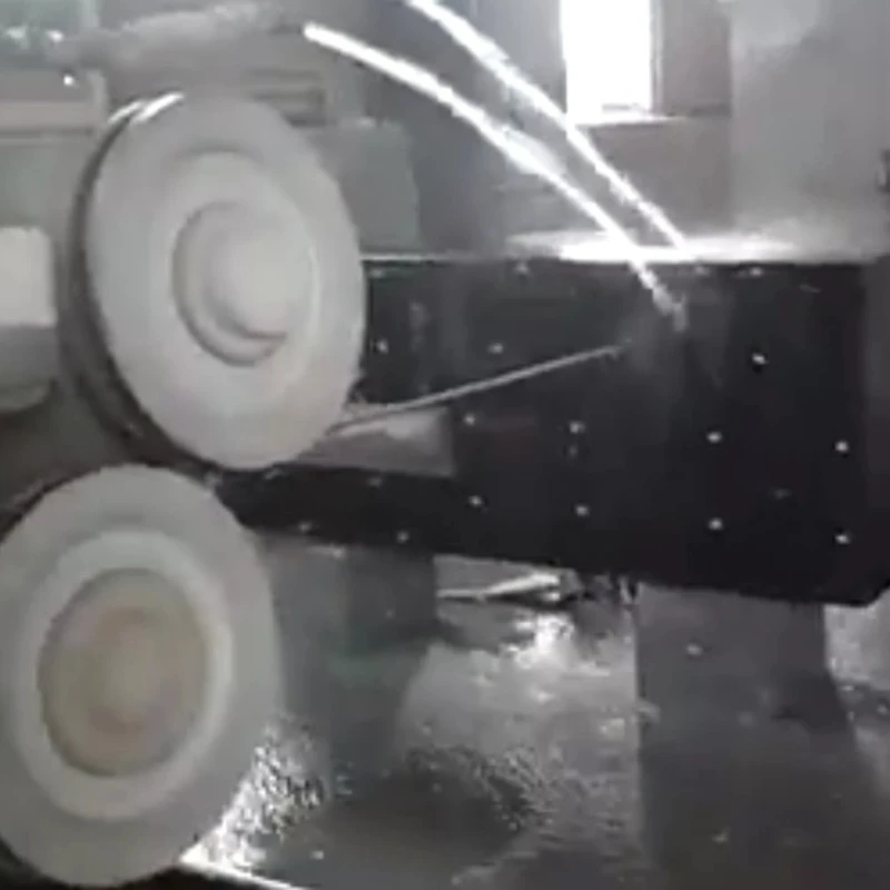 Proceso de perforación de plataforma de granito